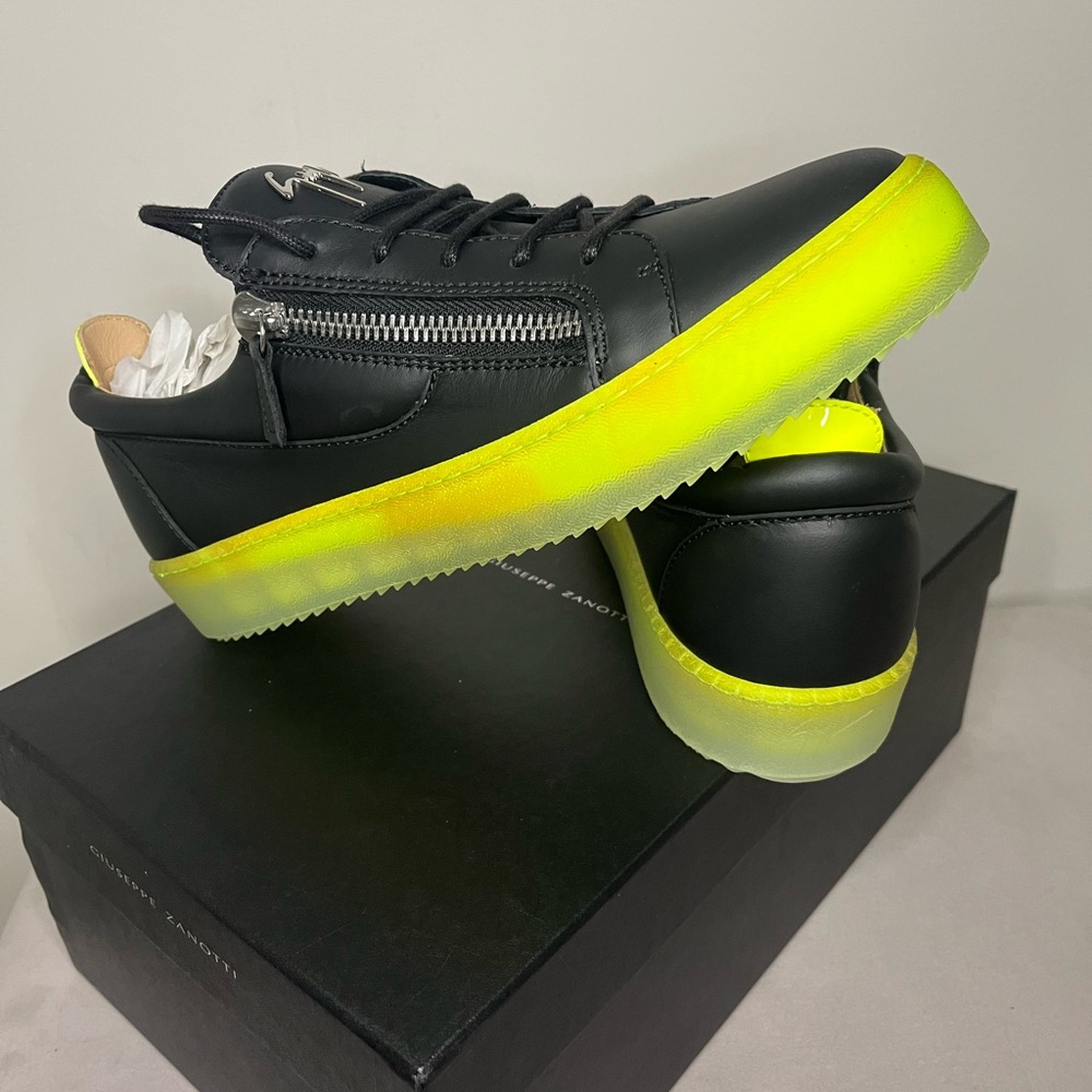 giuseppe zanotti black and yellow sneakers - Picture 5 of 7